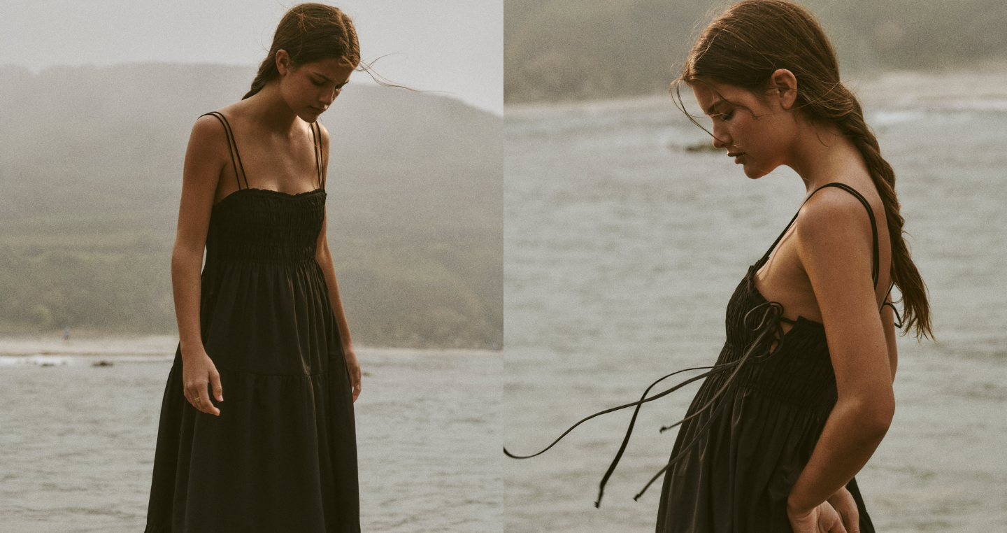 Black summer hot sale long dress