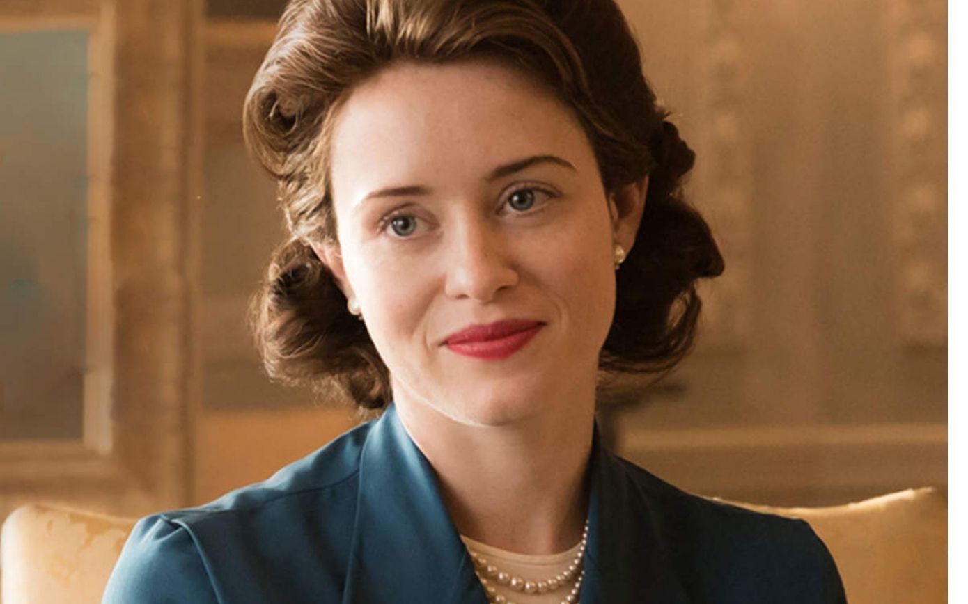 An image of actress Claire Foy playing Queen Elizabeth in the TV show The Crown