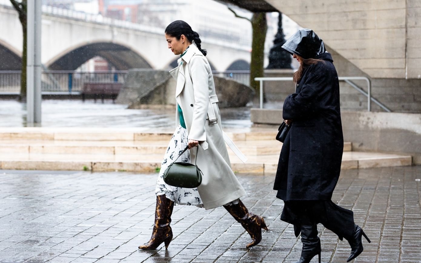 Winter rainy outlet day outfits