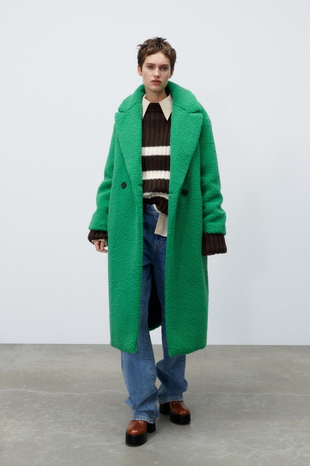 Bright green winter coat hotsell