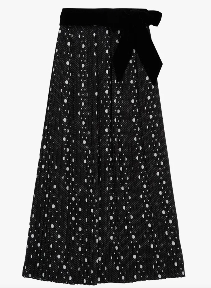 Stradivarius mesh midi skirt in print