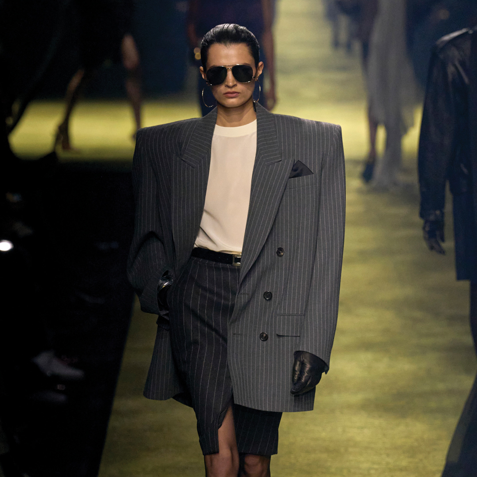 Saint Laurent Declares the Return of the Shoulder Pad for Fall