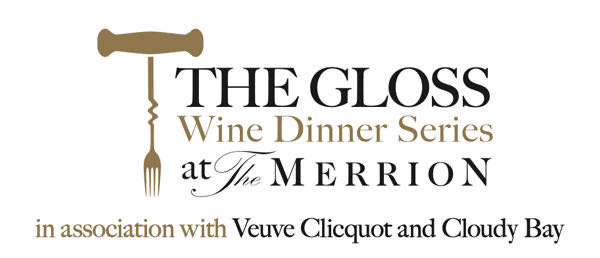 flyer for the gloss.ie wine dinner at the merrion hotel