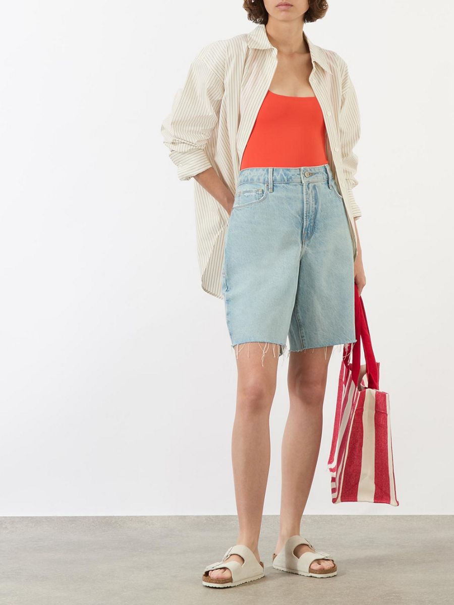 denim Bermuda shorts