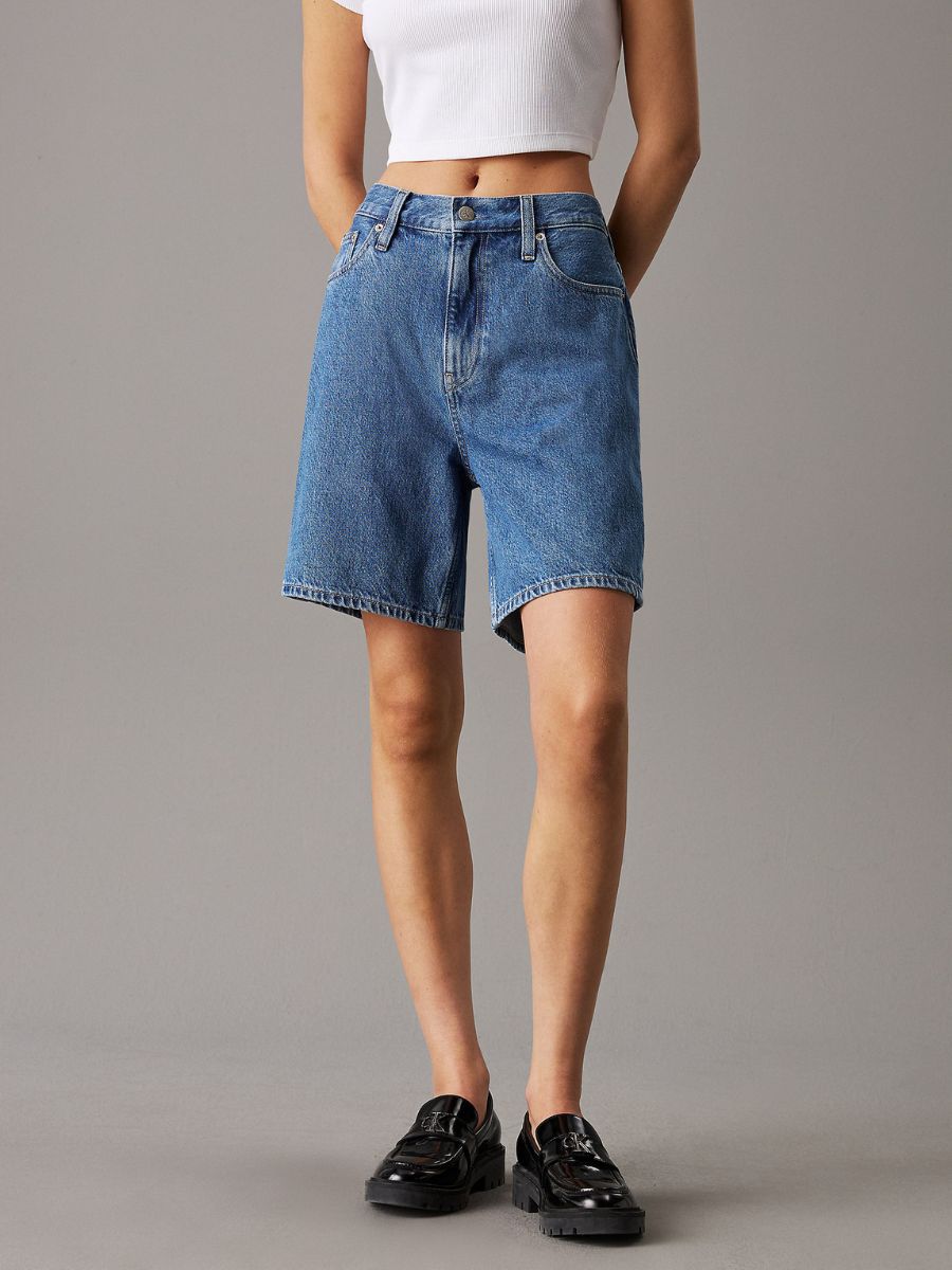 denim Bermuda shorts