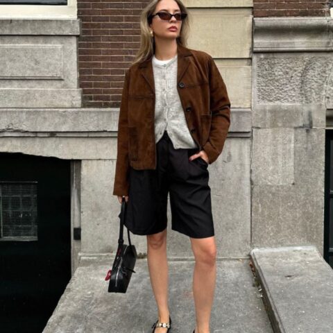 How To Wear This Season's Trending Brown Suede Jackets - The Gloss Magazine