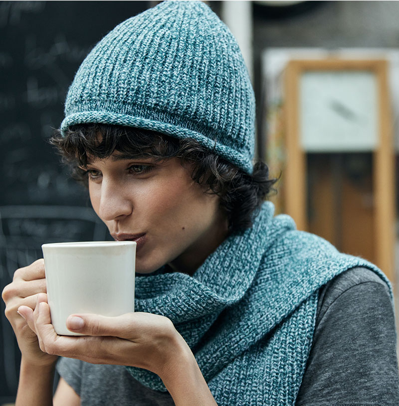 IrelandsEye beanie and scarf