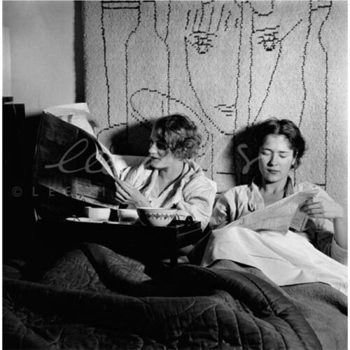 Sarah, the image title was/is: Copyright_LeeMillerArchives_Lee_Miller_and_Tanja_Ramm_having_Sunday_breakfast_in_bed_Paris_France_1931