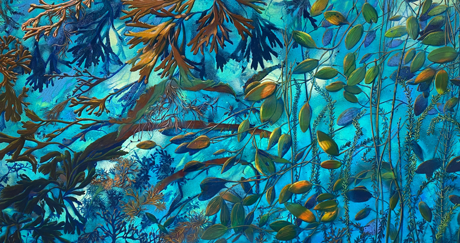 Confluence-75X140cm-Acrylic-with-oil-glazes-on-aluminium