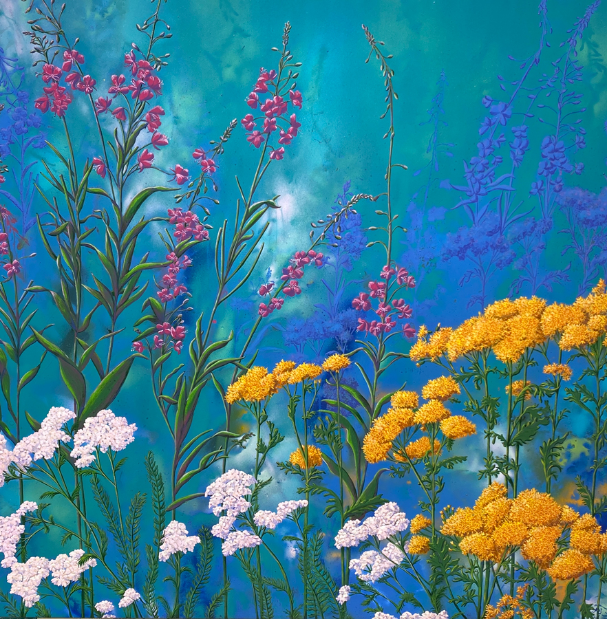 High-Summer-80X80cm-Acrylic-with-oil-glazes-on-aluminium--(1)