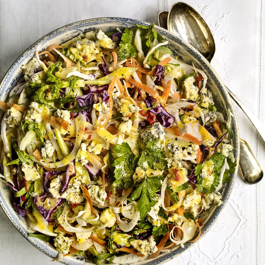 Cherie Denham’s Winter Salad With Cashel Blue And Chilli Dressing