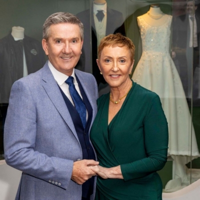 Daniel And Majella O’Donnell At Newbridge Silverware Exhibition Launch