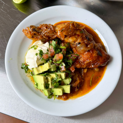 Slow-Braised Chicken With Pico De Gallo